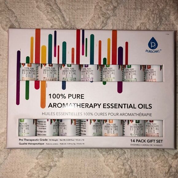 Pursonic Aromatherapy Essential Oil Set of 14 - Picture 1 of 11